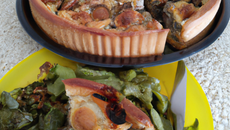 Tourte à la brousse et aux escargots