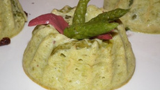 Flans d'asperges vertes