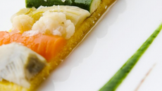 Variation de légumes, moelleux à la polenta