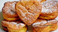 Muffin mangue, noisette et son cœur caramel au beurre salé
