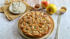 Tarte aux pommes façon cinnamon rolls