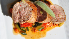 Filet mignon de porc aux légumes