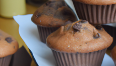 Muffins légers aux pépites de chocolat, parfumés au café