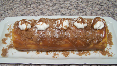 Bûche au caramel au beurre salé