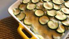 Gratin de courgettes aux ravioles économique