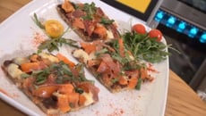 Pancakes façon brushetta italienne