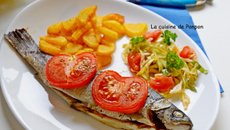 Truite arc-en-ciel au pesto de tomates