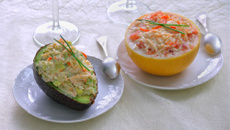 Avocats et pamplemousse au Râpé de la mer Coraya