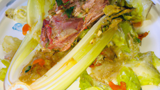 Mignon de porc au gingembre, endives aux agrumes