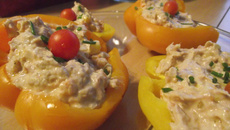 Poivrons farcis au thon