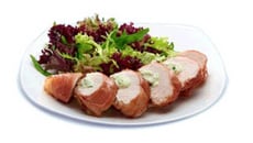 Poulet au pesto avec jambon de Parme