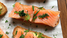 Toast de saumon