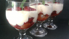 Tiramisu aux fraises et pointe de citron