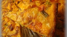 Petits triangles de tortilla poivron et chorizo