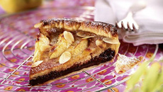 Tarte poire chocolat amandine