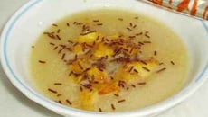 Velouté de pommes et poires à la vanille