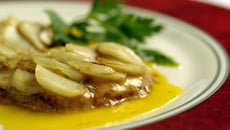 Foie gras aux écailles d'ail rose de Lautrec