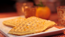 Gaufre au jus et au zeste d'orange