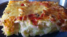 Tortilla aux poivrons et au chorizo