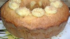 Cake citron vanille avec une crème citron