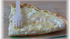 Quiche lorraine au fromage blanc