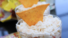 Verrines de guacamole au crabe et tortilla chips