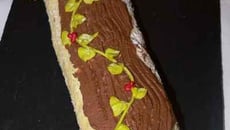 Bûche de Noël Chocolat Citron aux parfums de menthe