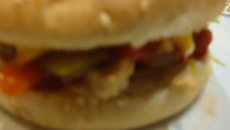 Hamburger au soja ou végétarien