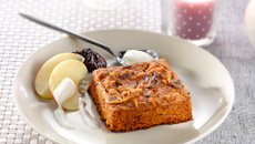 Pudding aux pommes,Pain d'épices et Pruneaux