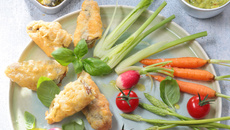Les beignets de sardines aux petits légumes croquants