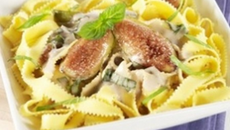 Pâtes aux figues et gruyère AOC