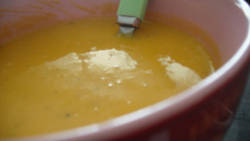 Soupe carottes, coco et curry