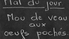 Mou de veau aux œufs pochés