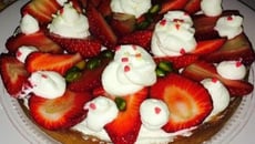 Tarte crémeuse aux fraises facile