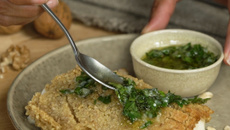 Cabillaud rôti en croûte de Noix de Grenoble AOP