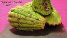 Madeleines Pistache et pépites de chocolat
