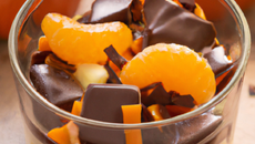 Verrines au chocolat et clémentines