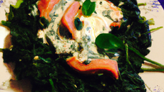 Epinards et saumon au mascarpone