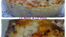 Gratin de crozets au jambon cuit et reblochon