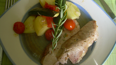Rôti de porc au romarin