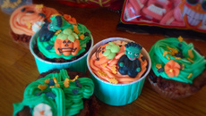 Cupcakes monstrueux pour Halloween