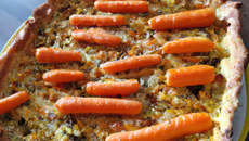 Quiche au colin et carottes
