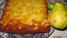 Gâteau aux poires à la cassonade