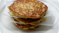 Galettes de courgette & riz