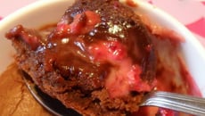 Fondant chocolat et Philadelphia® aux framboises