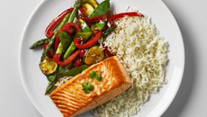 Saumon et légumes du Soleil