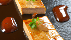 Feuilleté de foie gras sucré- salé