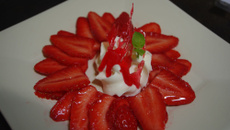 Carpaccio de fraises rapide