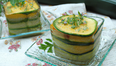 Petites terrines de courgettes au saint marcellin