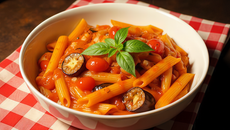 Pâtes aux aubergines faciles